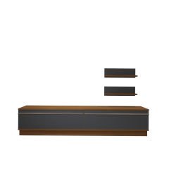 Decoraktiv Eko 4B Mdf Std Tv Ünitesi Tv Sehpası Ceviz - Antrasit