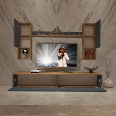 Decoraktiv Eko 5DA Mdf Std Tv Ünitesi Tv Sehpası Pera - Antrasit