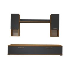 Decoraktiv Eko 5DA Mdf Std Tv Ünitesi Tv Sehpası Pera - Antrasit