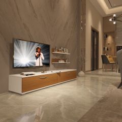 Decoraktiv Eko 4 Slm Std Tv Ünitesi Tv Sehpası Beyaz - Ceviz