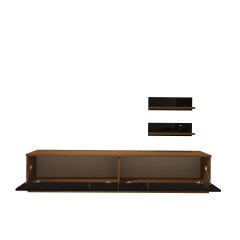 Decoraktiv Eko 4B Mdf Std Tv Ünitesi Tv Sehpası Ceviz - Siyah