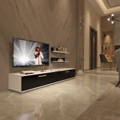 Decoraktiv Eko 4 Slm Std Tv Ünitesi Tv Sehpası Beyaz - Siyah