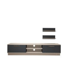 Decoraktiv Eko 4B Mdf Dvd Tv Ünitesi Tv Sehpası Beyaz - Antrasit