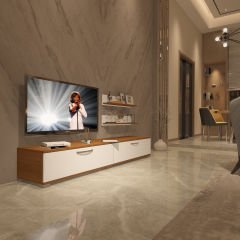 Decoraktiv Eko 4 Slm Std Tv Ünitesi Tv Sehpası Ceviz - Beyaz