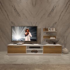 Decoraktiv Eko 4B Mdf Dvd Tv Ünitesi Tv Sehpası Beyaz - Pera