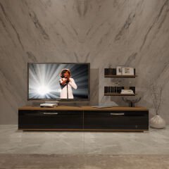 Decoraktiv Eko 4 Slm Std Tv Ünitesi Tv Sehpası Ceviz - Siyah
