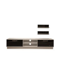 Decoraktiv Eko 4B Mdf Dvd Tv Ünitesi Tv Sehpası Beyaz - Siyah