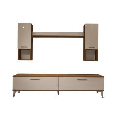 Decoraktiv Eko 5DA Mdf Std Silver Tv Ünitesi Tv Sehpası Ceviz - Beyaz