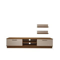 Decoraktiv Eko 4B Mdf Dvd Tv Ünitesi Tv Sehpası Ceviz - Beyaz