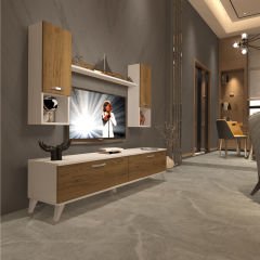Decoraktiv Eko 5DA Mdf Std Retro Tv Ünitesi Tv Sehpası Beyaz - Pera