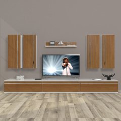 Decoraktiv Eko 8D Mdf Tv Ünitesi Tv Sehpası Beyaz - Ceviz