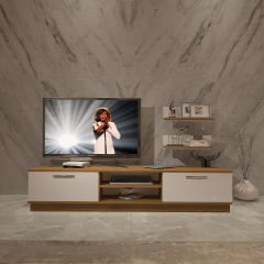 Decoraktiv Eko 4B Mdf Dvd Tv Ünitesi Tv Sehpası Pera - Beyaz