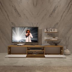 Decoraktiv Eko 4B Mdf Dvd Tv Ünitesi Tv Sehpası Pera - Beyaz