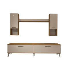 Decoraktiv Eko 5DA Mdf Std Silver Tv Ünitesi Tv Sehpası Pera - Beyaz