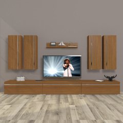 Decoraktiv Eko 8D Mdf Tv Ünitesi Tv Sehpası Ceviz