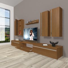 Decoraktiv Eko 8D Mdf Tv Ünitesi Tv Sehpası Ceviz