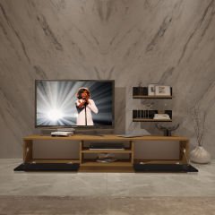 Decoraktiv Eko 4B Mdf Dvd Tv Ünitesi Tv Sehpası Pera - Siyah