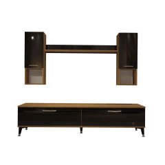 Decoraktiv Eko 5DA Mdf Std Silver Tv Ünitesi Tv Sehpası Pera - Siyah