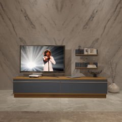 Decoraktiv Eko 4B Mdf Std Tv Ünitesi Tv Sehpası Pera - Antrasit