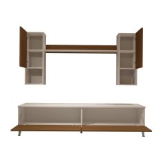 Decoraktiv Eko 5DA Slm Std Silver Tv Ünitesi Tv Sehpası Beyaz - Ceviz