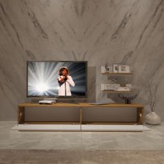 Decoraktiv Eko 4B Mdf Std Tv Ünitesi Tv Sehpası Pera - Beyaz