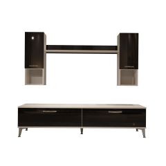 Decoraktiv Eko 5DA Slm Std Silver Tv Ünitesi Tv Sehpası Beyaz - Siyah