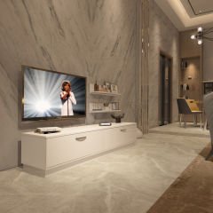 Decoraktiv Eko 4B Slm Std Tv Ünitesi Tv Sehpası Parlak Beyaz