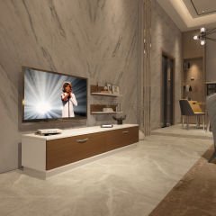 Decoraktiv Eko 4B Slm Std Tv Ünitesi Tv Sehpası Beyaz - Ceviz