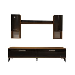 Decoraktiv Eko 5DA Slm Std Silver Tv Ünitesi Tv Sehpası Ceviz - Siyah