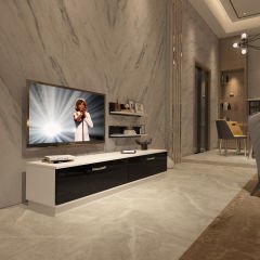 Decoraktiv Eko 4B Slm Std Tv Ünitesi Tv Sehpası Beyaz - Siyah