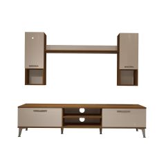 Decoraktiv Eko 5DA Slm Dvd Silver Tv Ünitesi Tv Sehpası Ceviz - Beyaz