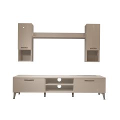 Decoraktiv Eko 5DA Slm Dvd Silver Tv Ünitesi Tv Sehpası Parlak Beyaz