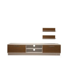 Decoraktiv Eko 4B Slm Dvd Tv Ünitesi Tv Sehpası Beyaz - Ceviz