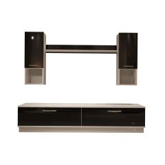 Decoraktiv Eko 5DAB Mdf Std Tv Ünitesi Tv Sehpası Beyaz - Siyah