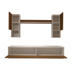 Decoraktiv Eko 5DAB Mdf Std Tv Ünitesi Tv Sehpası Beyaz - Ceviz