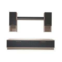 Decoraktiv Eko 5DAB Mdf Std Tv Ünitesi Tv Sehpası Beyaz - Antrasit