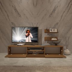 Decoraktiv Eko 4B Slm Dvd Tv Ünitesi Tv Sehpası Ceviz