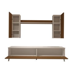 Decoraktiv Eko 7 Mdf Std Silver Tv Ünitesi Tv Sehpası Beyaz - Ceviz