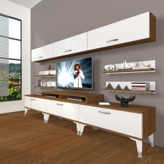 Decoraktiv Ekoflex 8Y Slm Silver Tv Ünitesi Tv Sehpası