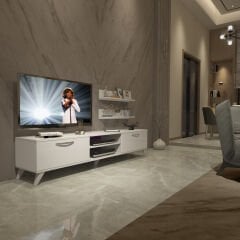 Decoraktiv Eko 4 Slm Dvd Retro Tv Ünitesi Tv Sehpası