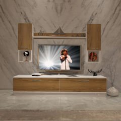 Decoraktiv Eko 5DAB Mdf Std Tv Ünitesi Tv Sehpası Beyaz - Pera