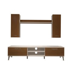 Decoraktiv Eko 7 Mdf Dvd Silver Tv Ünitesi Tv Sehpası Beyaz - Ceviz