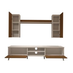 Decoraktiv Eko 7 Mdf Dvd Silver Tv Ünitesi Tv Sehpası Beyaz - Ceviz