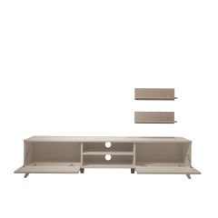 Decoraktiv Eko 4 Slm Dvd Retro Tv Ünitesi Tv Sehpası Parlak Beyaz