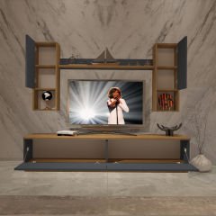 Decoraktiv Eko 5DAB Mdf Std Tv Ünitesi Tv Sehpası Pera - Antrasit