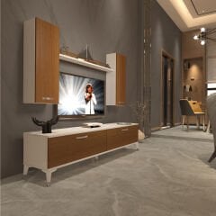 Decoraktiv Eko 7 Slm Std Silver Tv Ünitesi Tv Sehpası