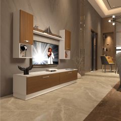 Decoraktiv Eko 5DAB Slm Std Tv Ünitesi Tv Sehpası Beyaz - Ceviz
