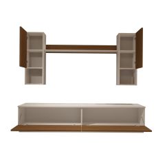 Decoraktiv Eko 5DAB Slm Std Tv Ünitesi Tv Sehpası Beyaz - Ceviz