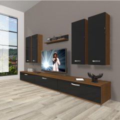 Decoraktiv Eko 8D Slm Tv Ünitesi Tv Sehpası Ceviz - Siyah
