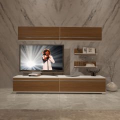 Decoraktiv Eko 5 Mdf Std Tv Ünitesi Tv Sehpası Beyaz - Ceviz